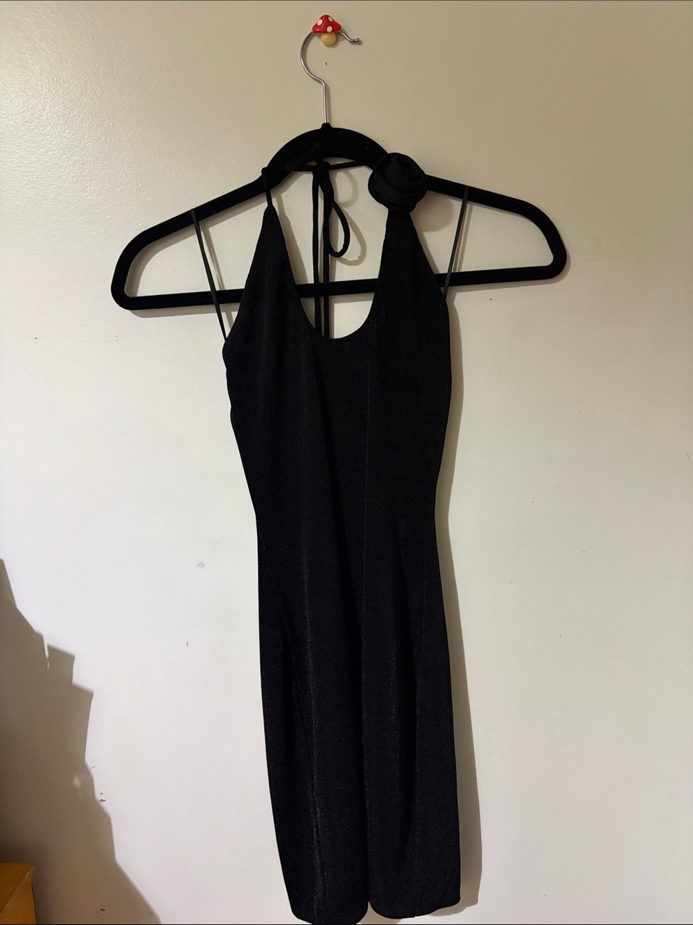 Black Halter Mini Dress